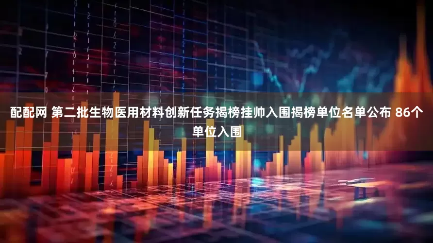 配配网 第二批生物医用材料创新任务揭榜挂帅入围揭榜单位名单公布 86个单位入围